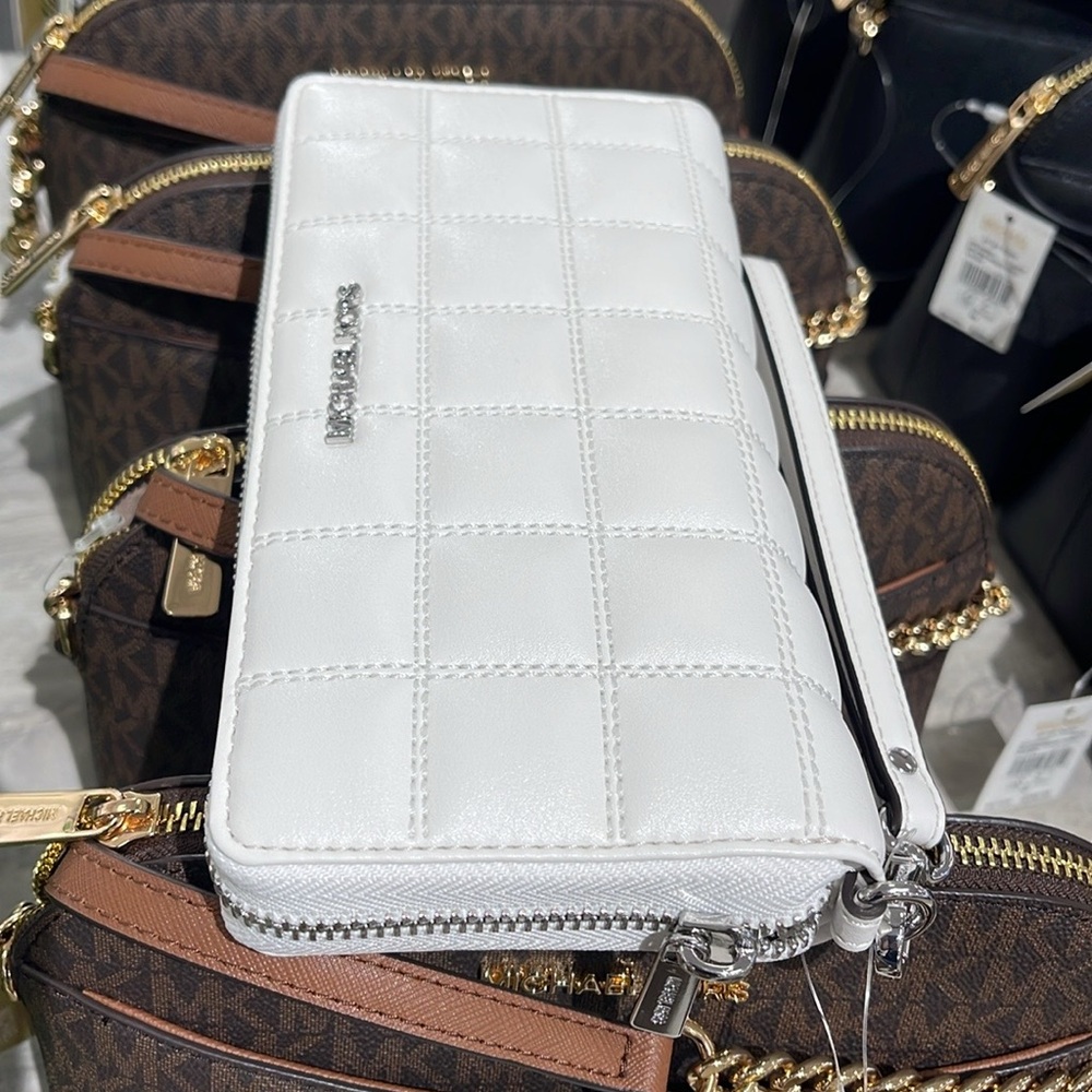 MICHAEL KORS Continental Wristlet Phone Case Wallet 
Optic White 
NWT - Picture 16 of 16